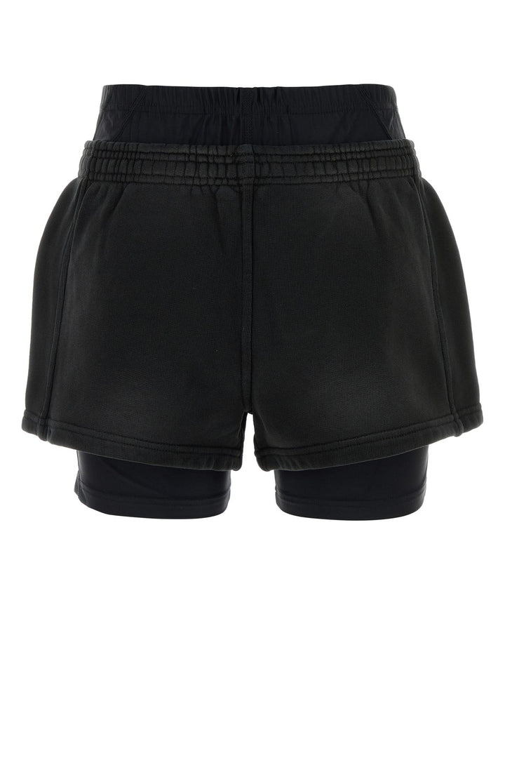 Slate cotton shorts