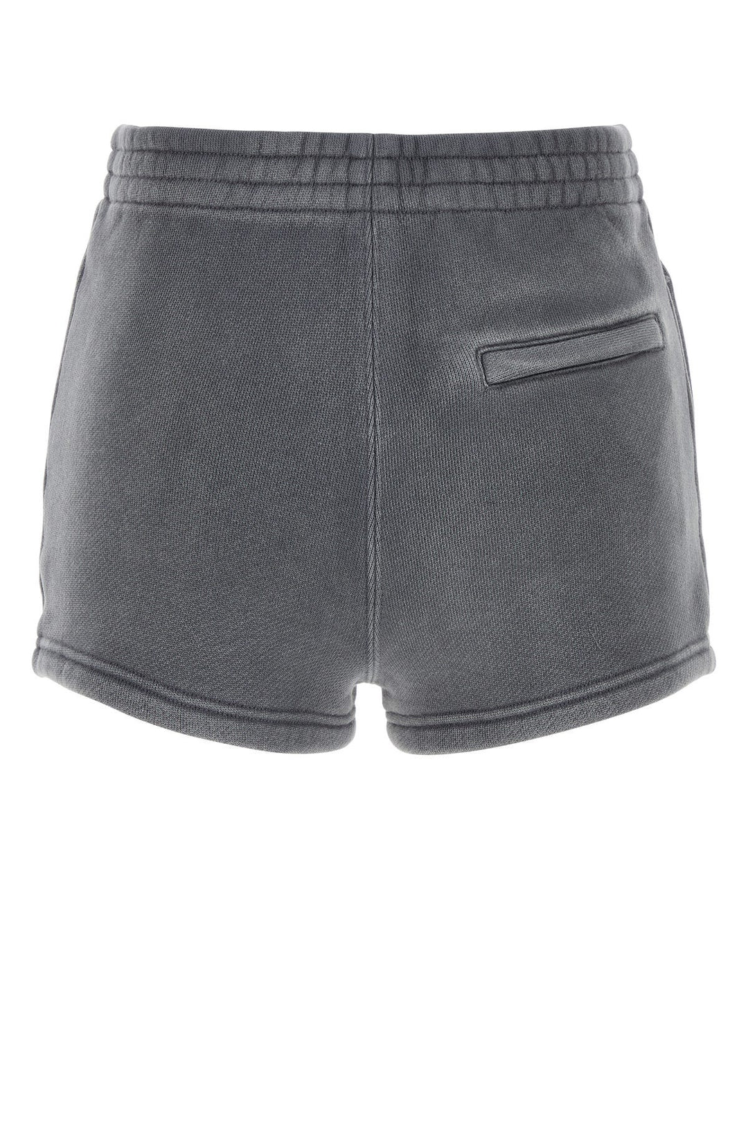 Dark grey cotton blend shorts