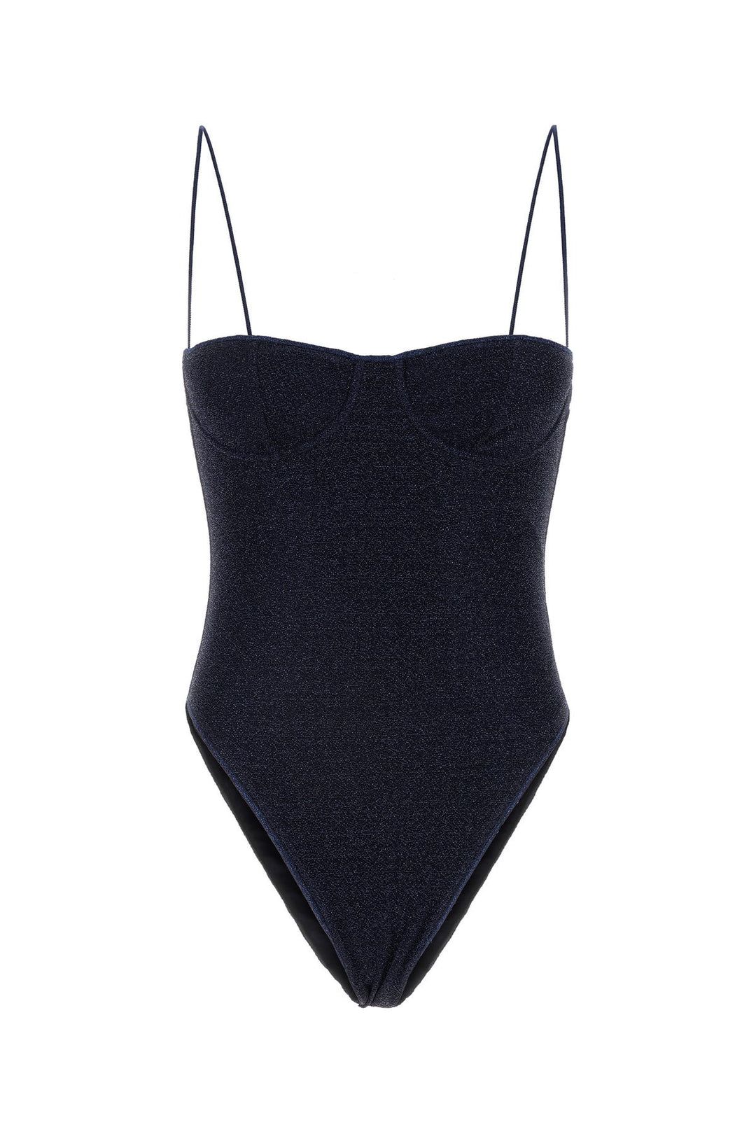 Midnight blue nylon blend swimsuit