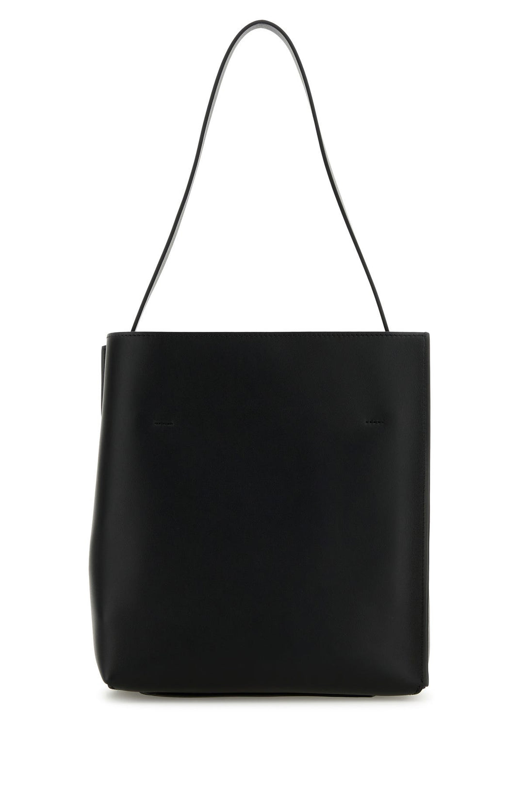 Black leather small Museo shoulder bag