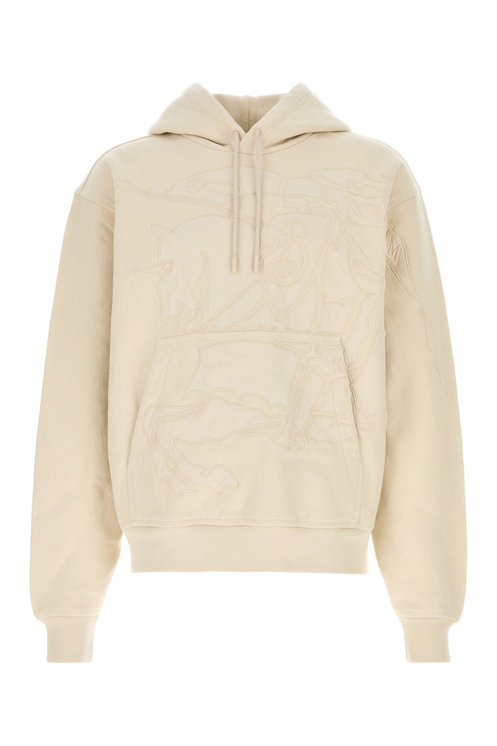 Sand cotton blend sweatshirt