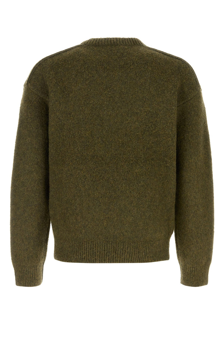 Olive green wool blend sweater