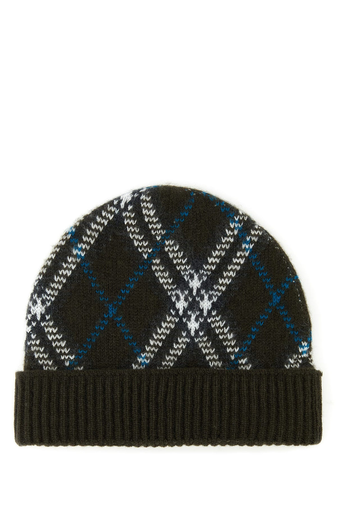 Embroidered cashmere blend beanie hat