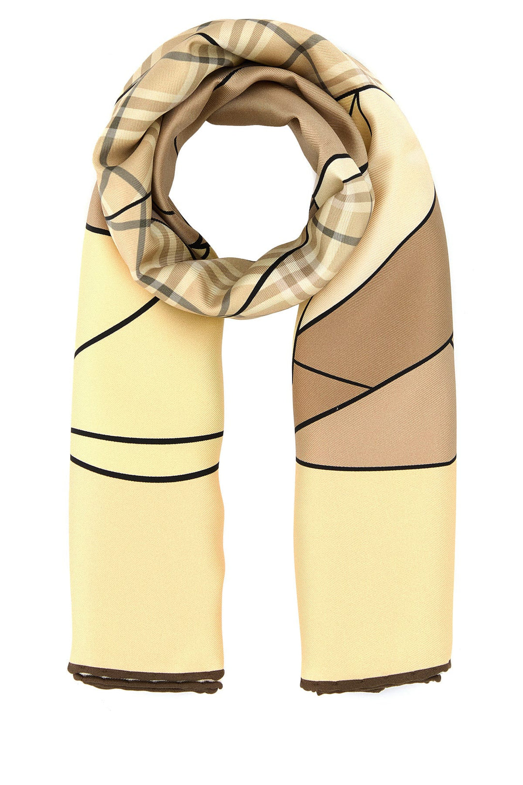 Printed silk foulard