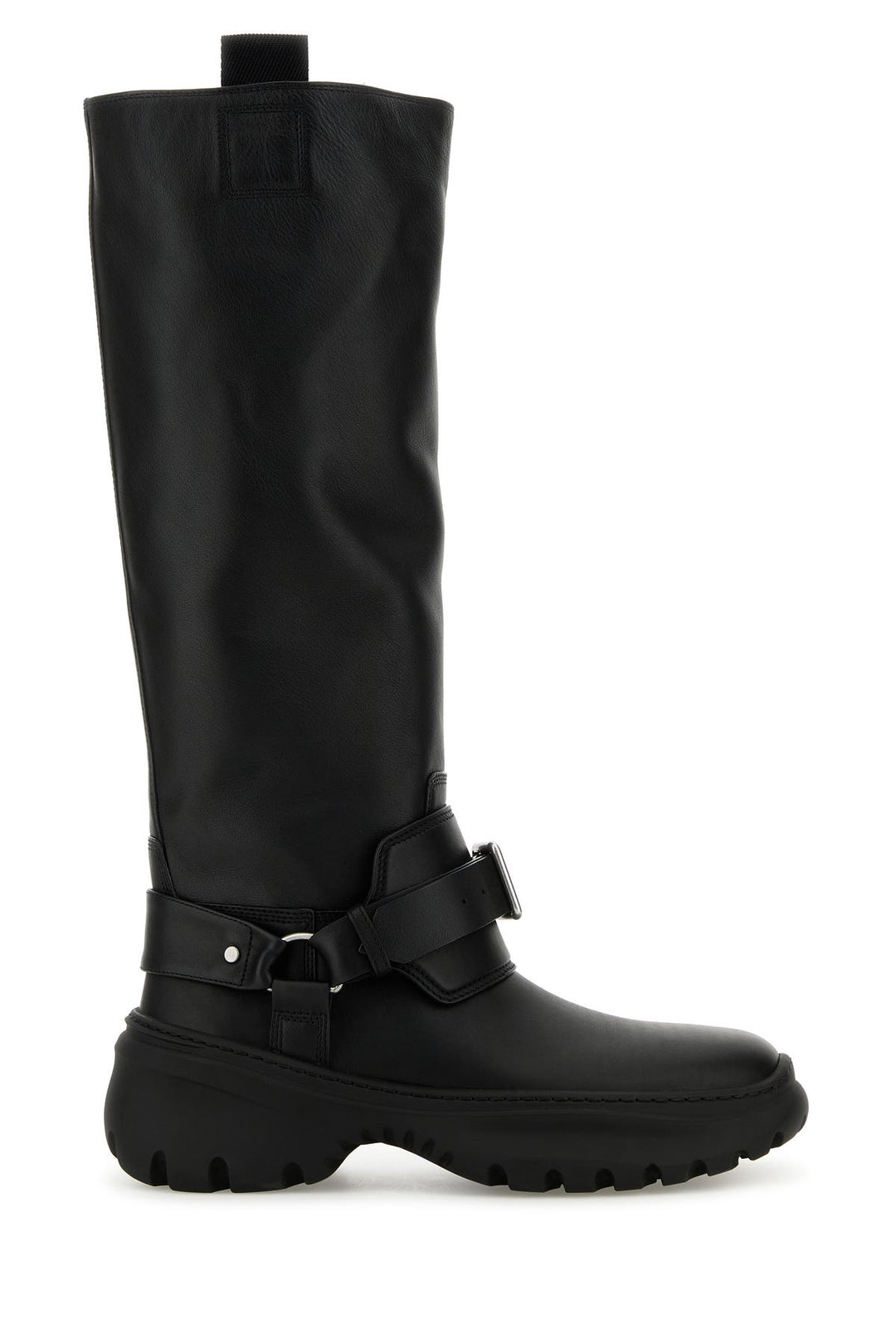 Black leather Stomp boots