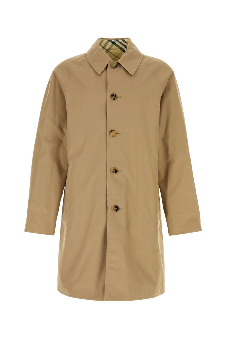 Beige Cotton reversible trench coat