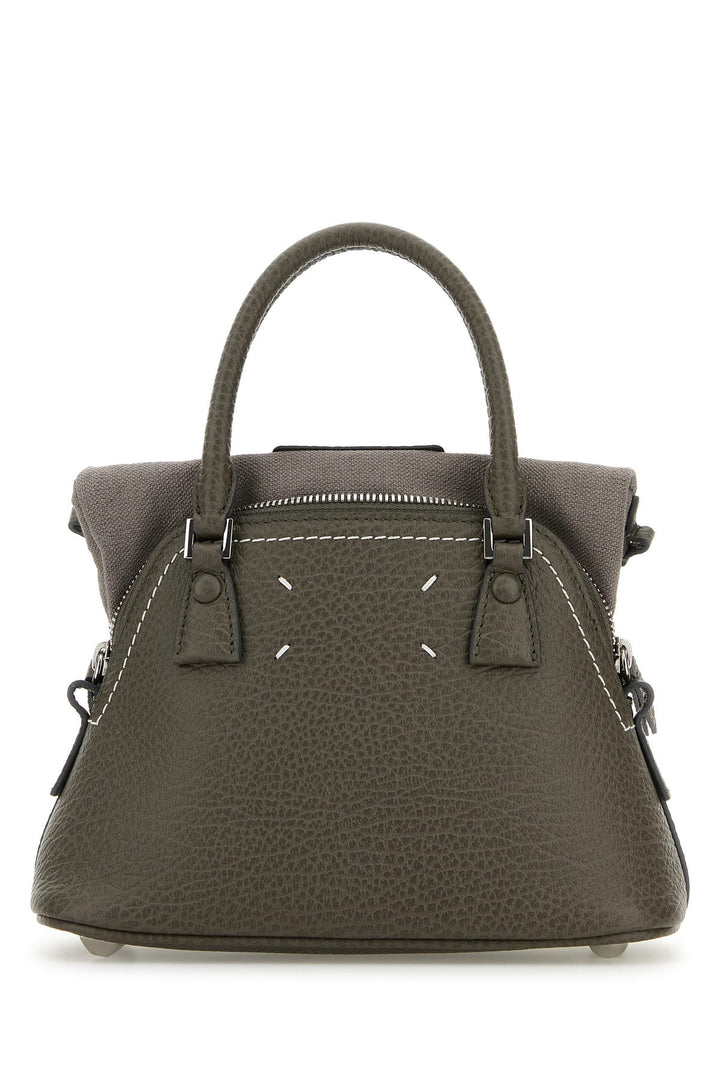 Grey leather micro 5AC handbag