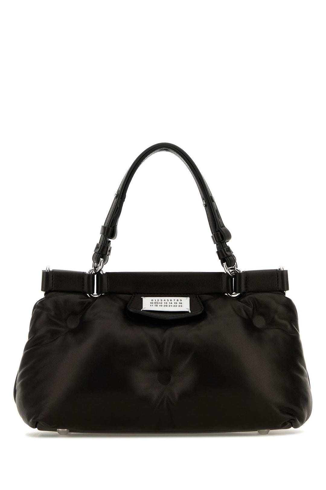 Black leather small Glam Slam handbag