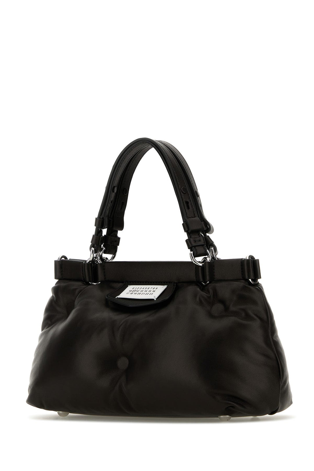 Black leather small Glam Slam handbag