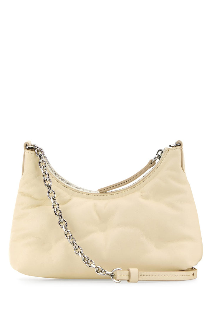 Ivory nappa leather micro Glam Slam Hobo shoulder bag