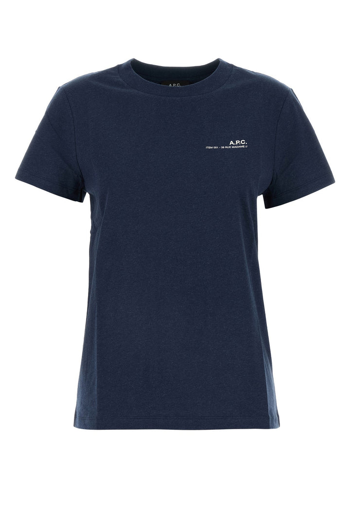 Navy blue cotton t-shirt