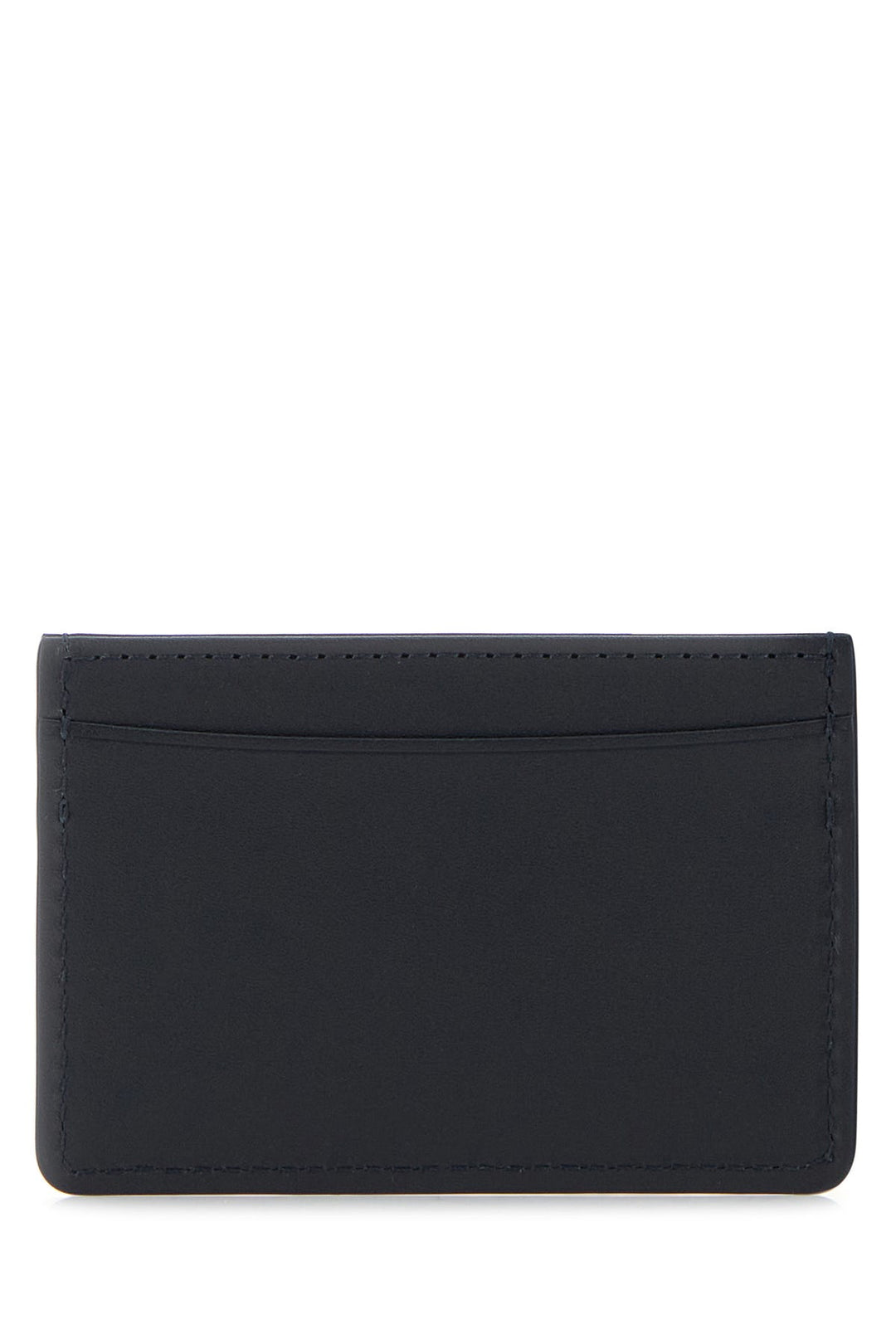 Navy blue leather card holder