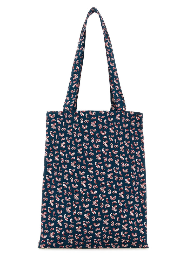 Printed canvas Lou shopping bag