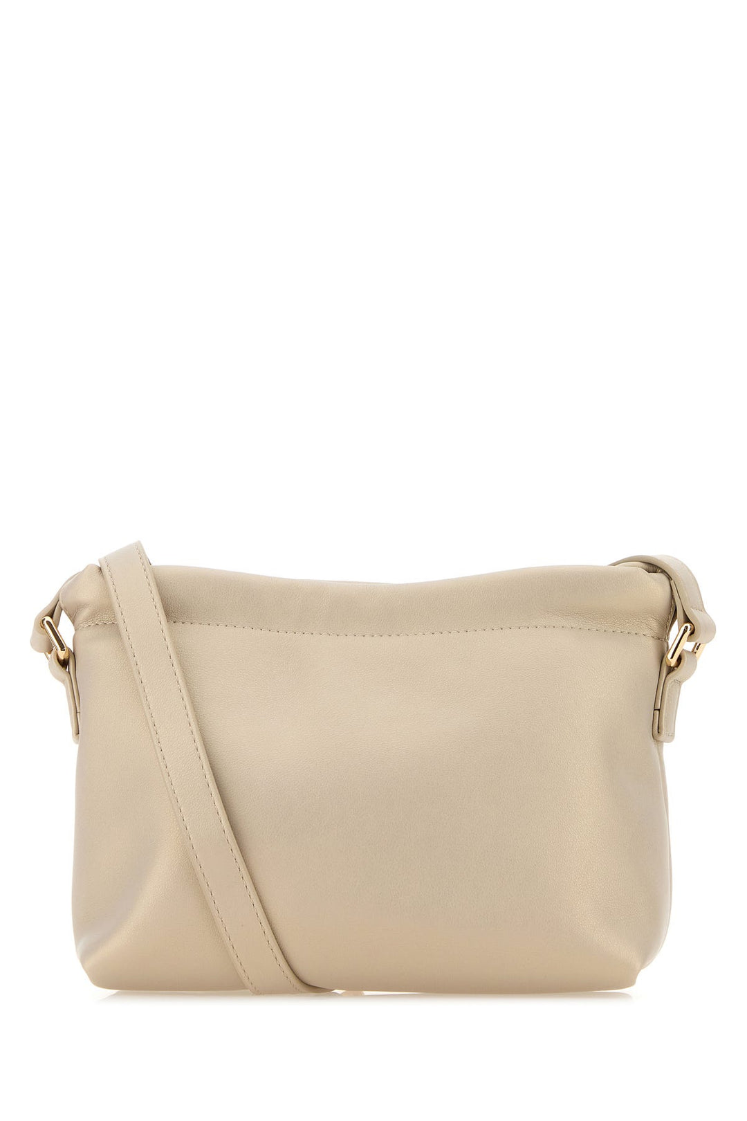 Light grey synthetic leather Ninon crossbody bag