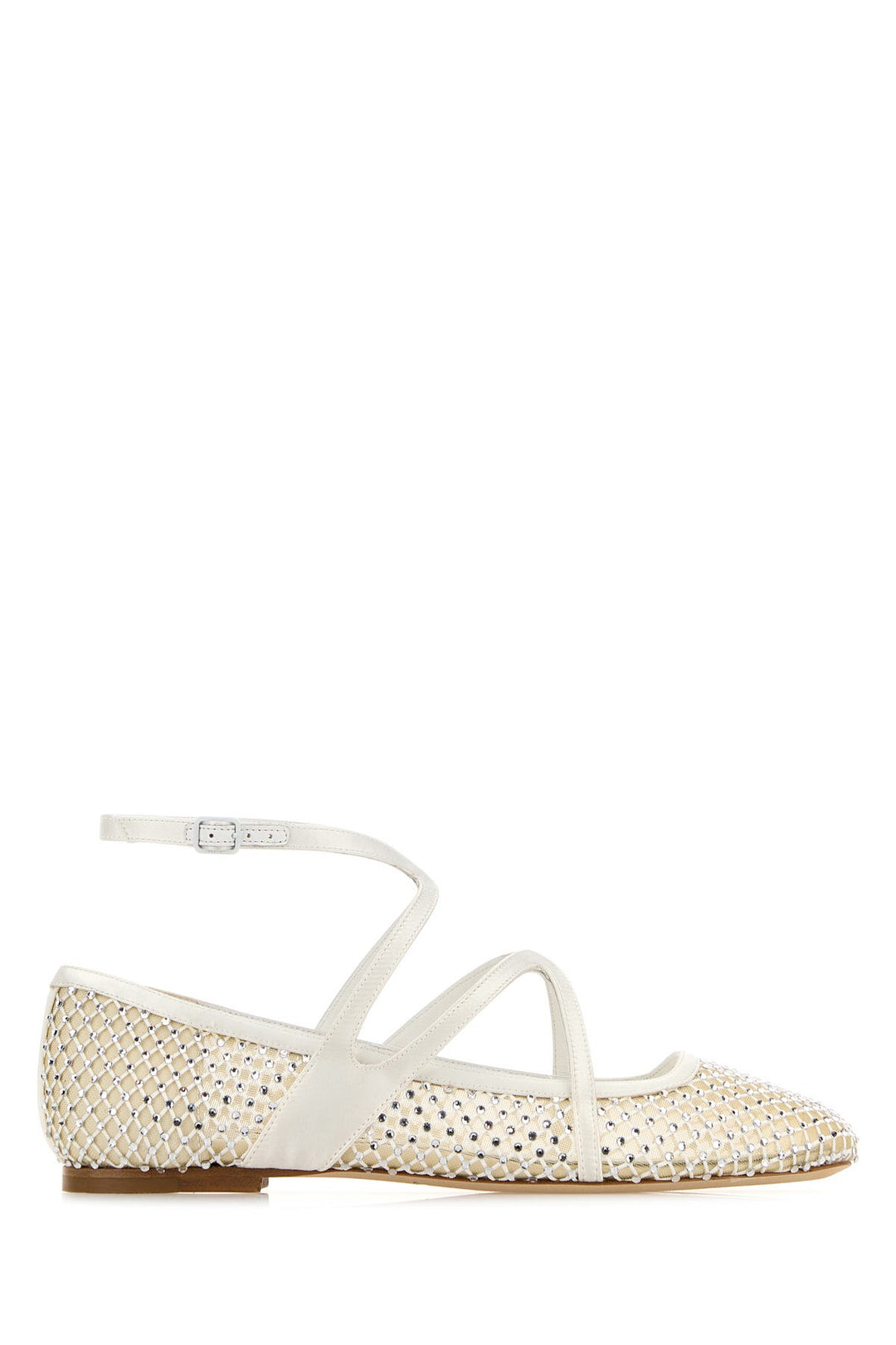 Embellished mesh Astoria ballerinas