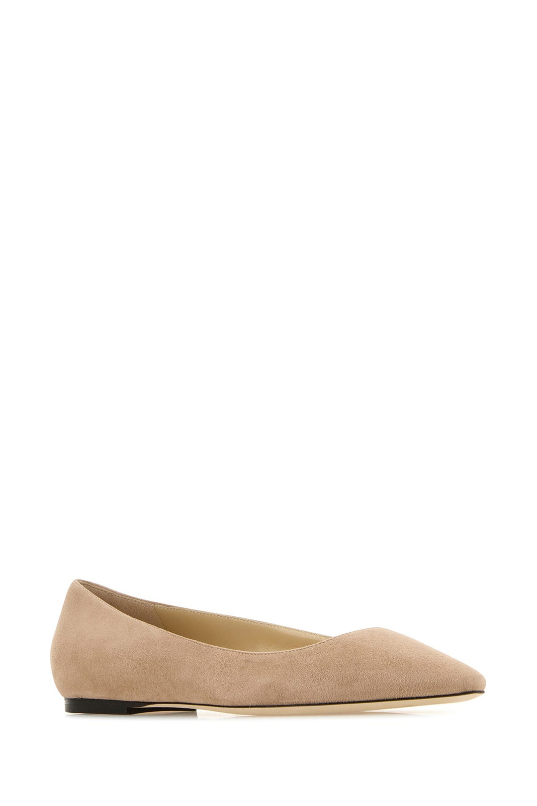 Powder pink suede Romy Flat ballerinas