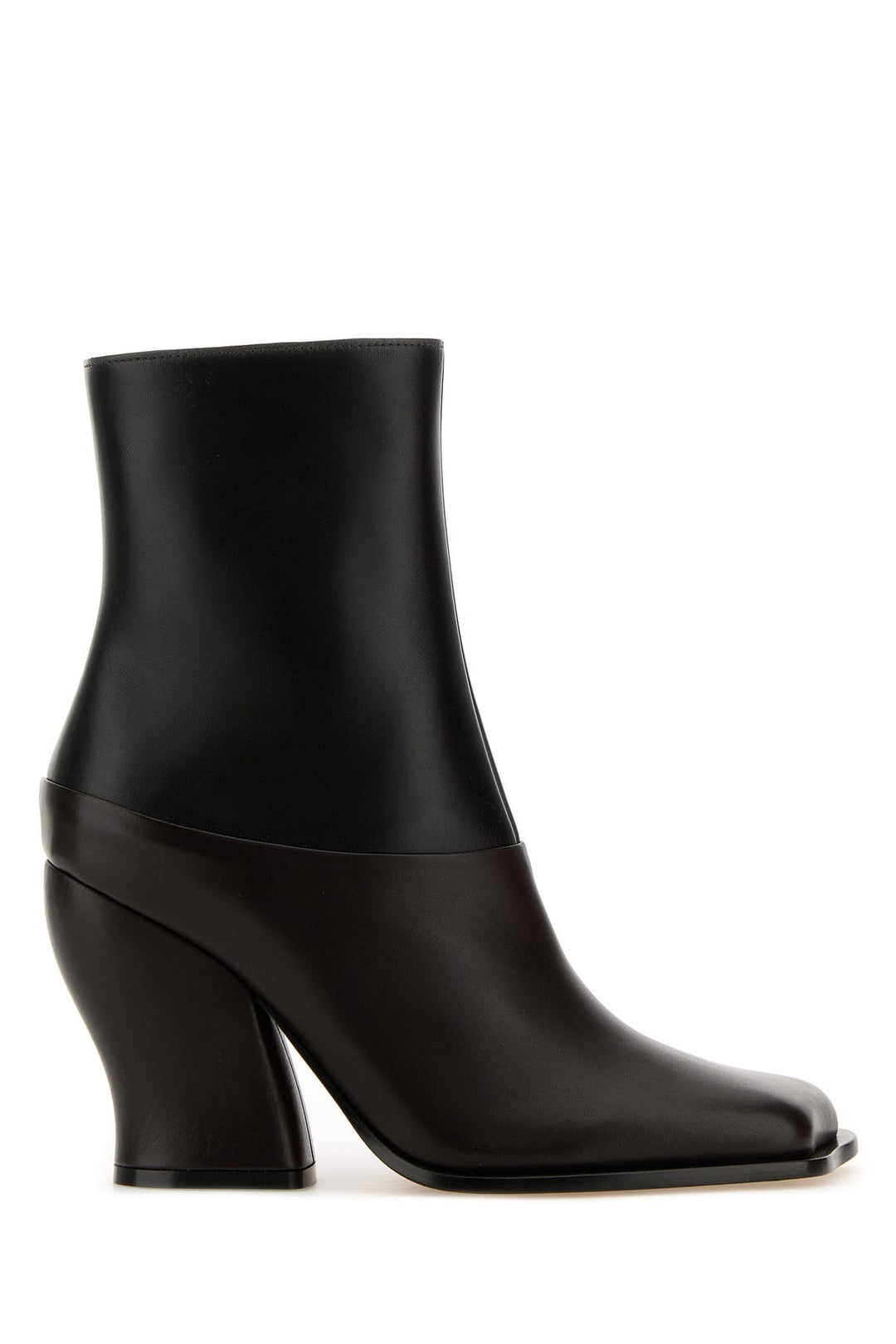 Two-tone leather Onda ankle boots