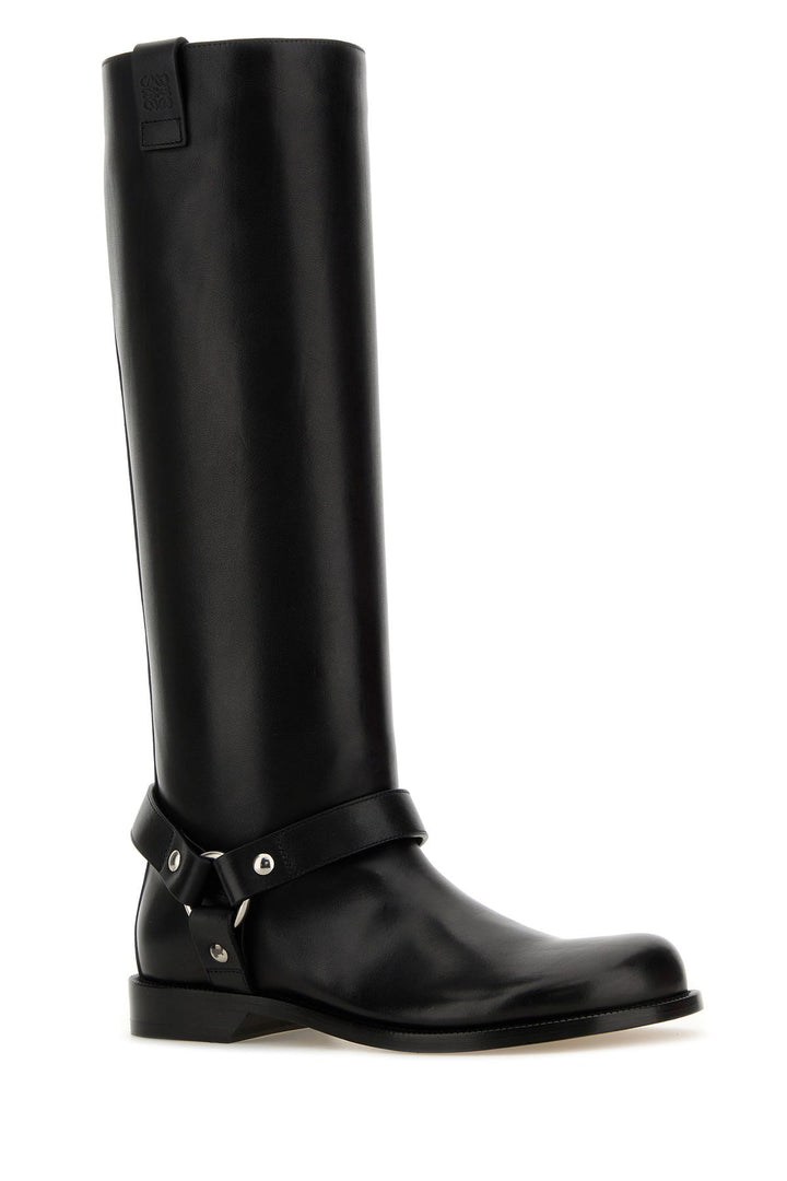 Black leather Campo Biker boots