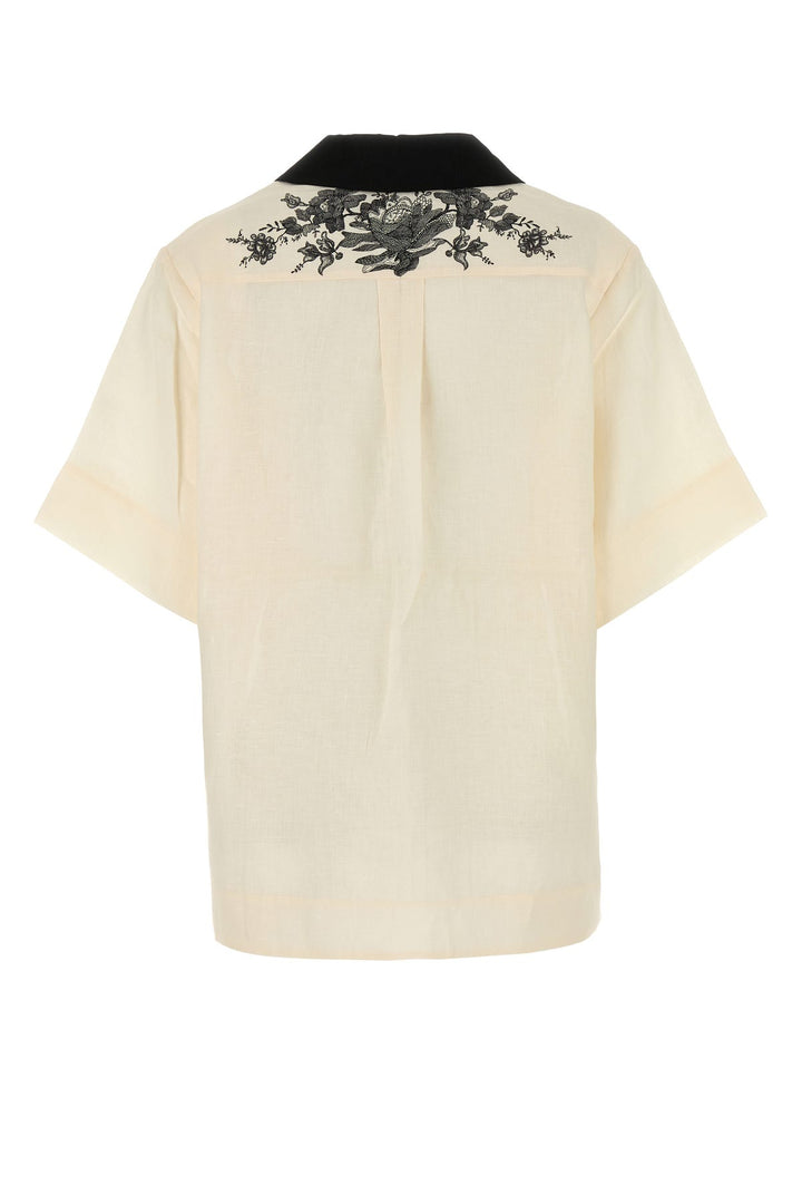 Cream linen shirt