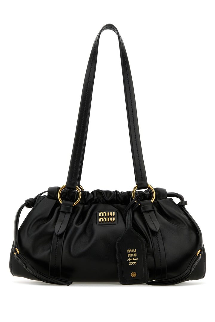 Black nappa leather Joie shopping bag