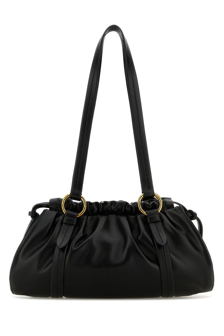 Black nappa leather Joie shopping bag