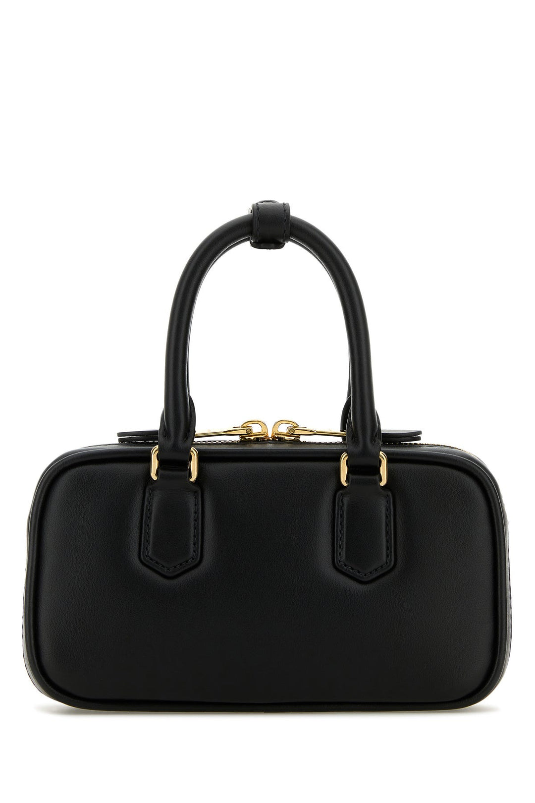 Black nappa leather handbag