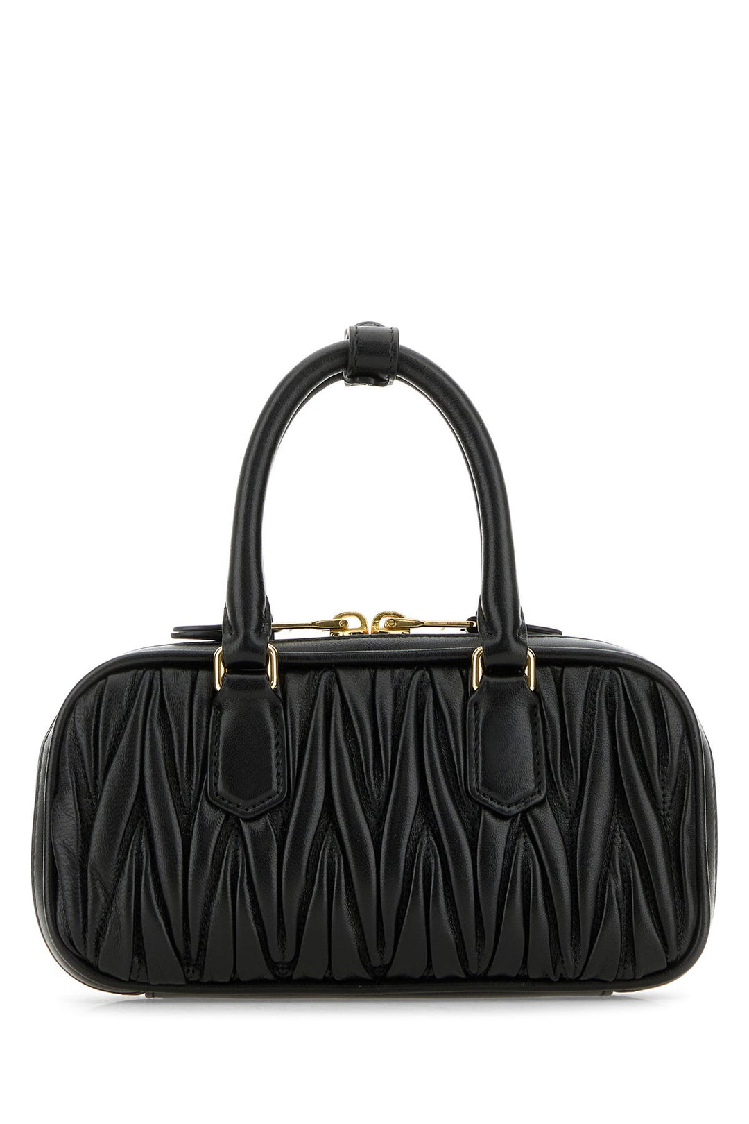 Black nappa leather Arcadie handbag