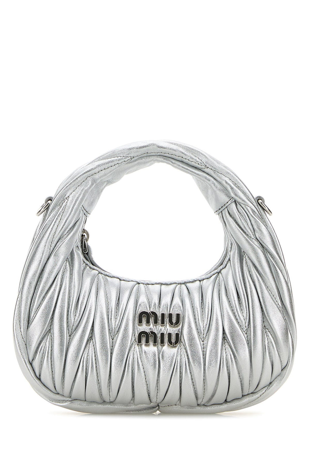 Silver nappa leather mini Wander handbag