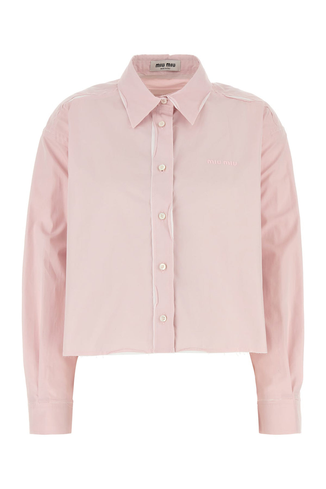 Pastel pink poplin shirt