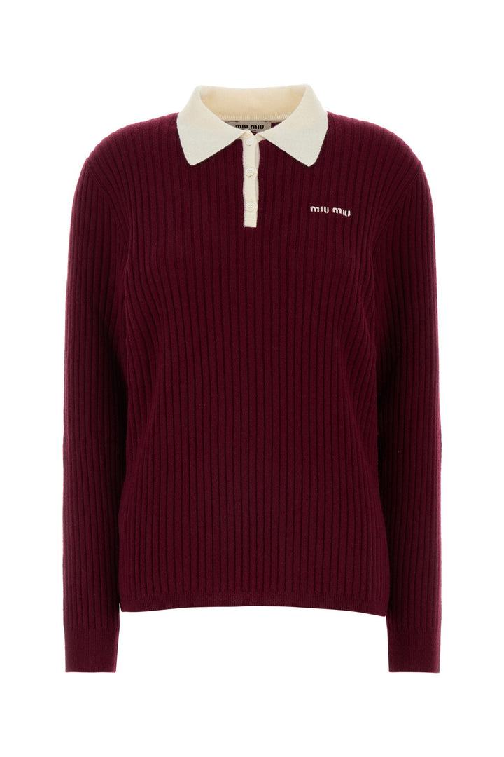 Burgundy cashmere sweater