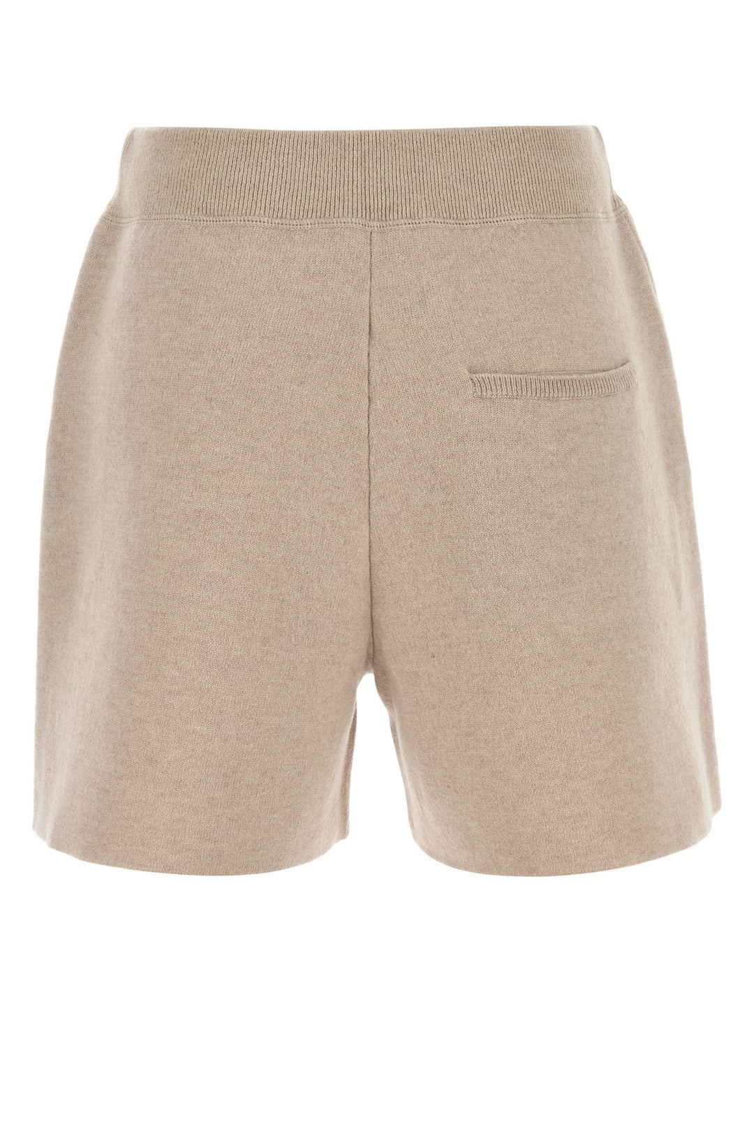 Cappuccino cashmere blend shorts