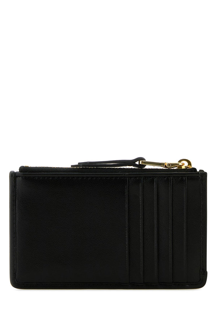 Black nappa leather card holder