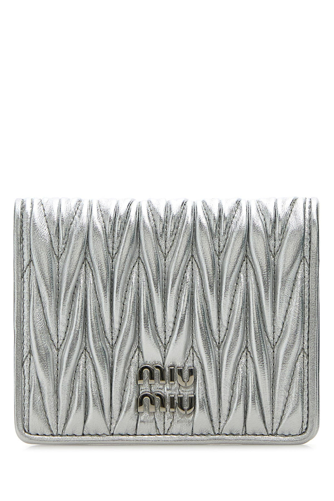 Silver leather wallet