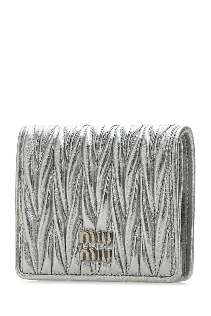 Silver leather wallet