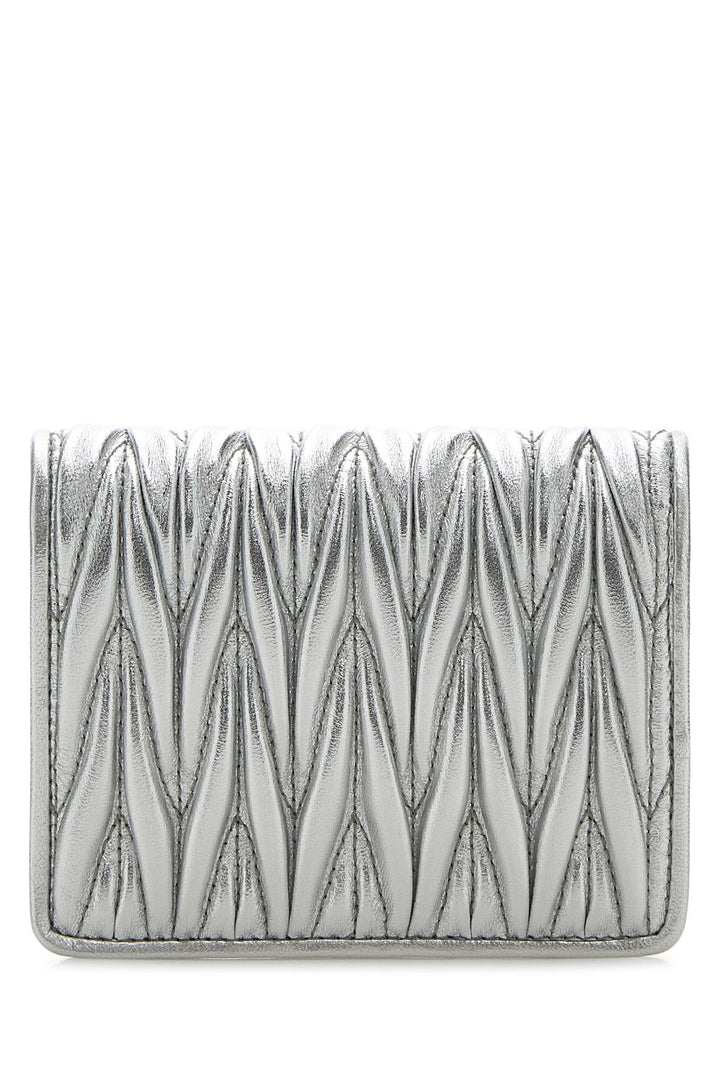 Silver leather wallet