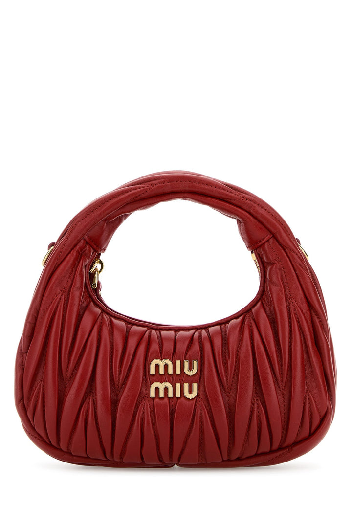 Red nappa leather mini Wander handbag