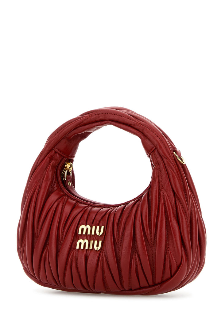 Red nappa leather mini Wander handbag