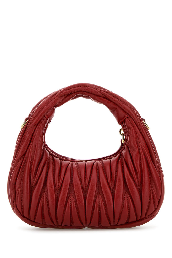 Red nappa leather mini Wander handbag