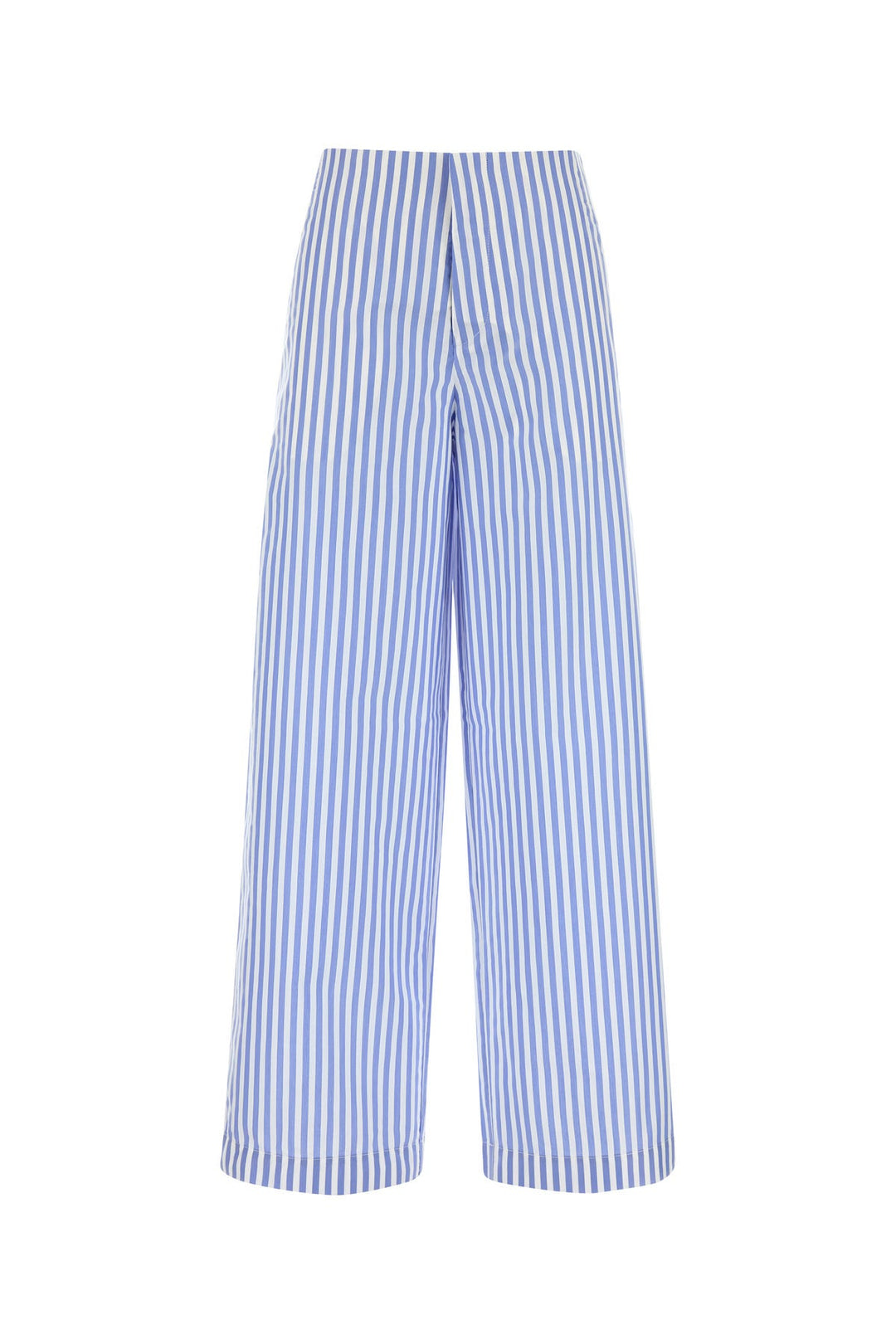 Embroidered poplin pant