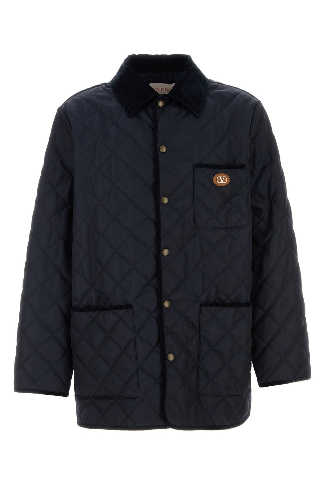 Navy blue nylon jacket