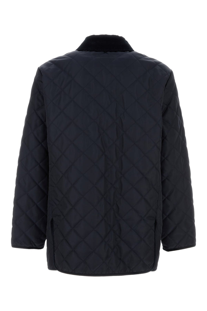 Navy blue nylon jacket