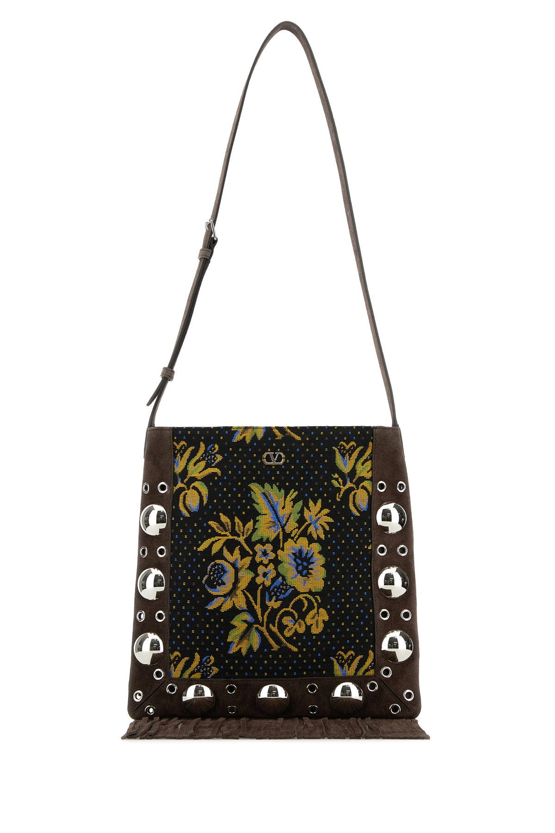 Embroidered jacquard NellcÃ´te shoulder bag