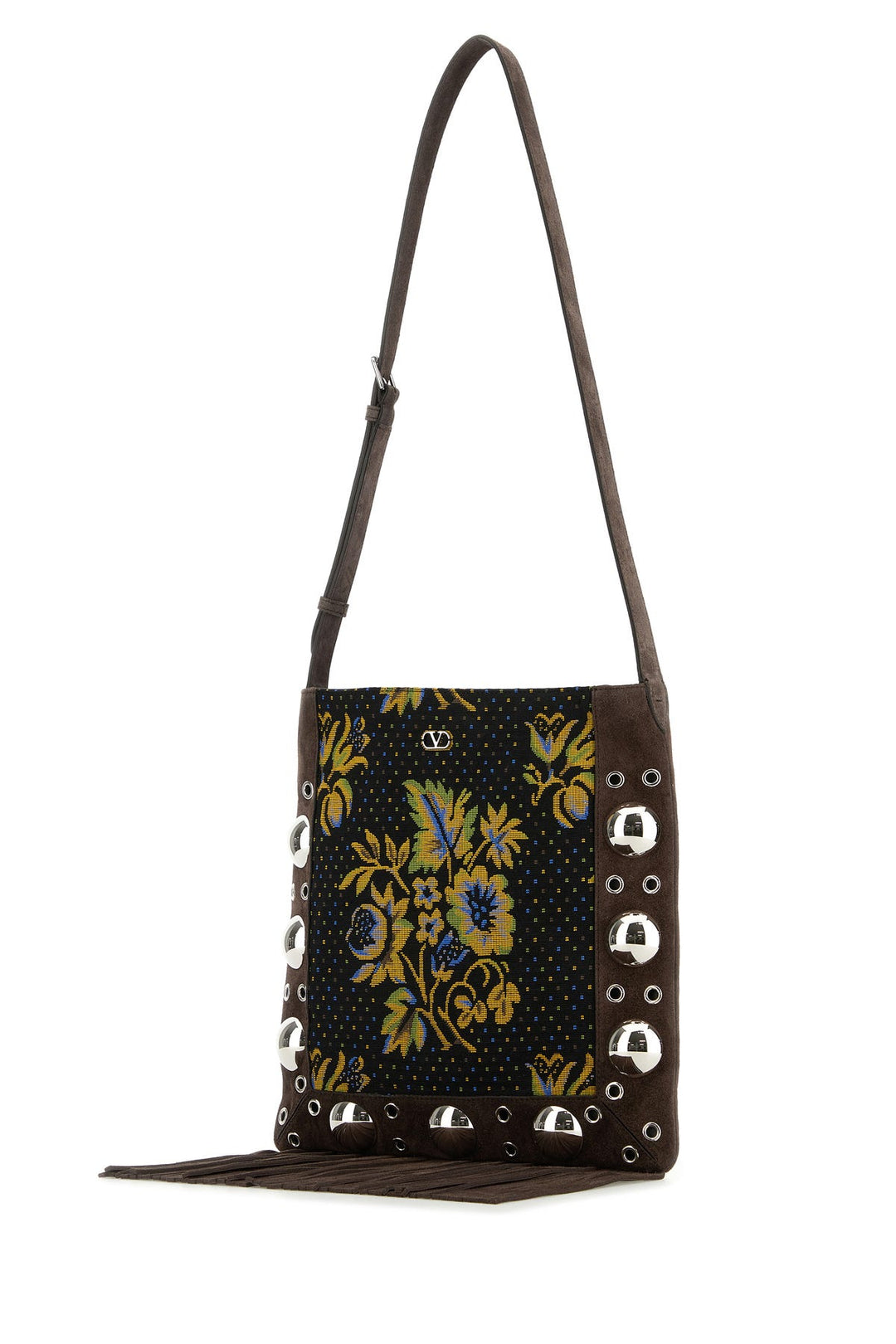 Embroidered jacquard NellcÃ´te shoulder bag