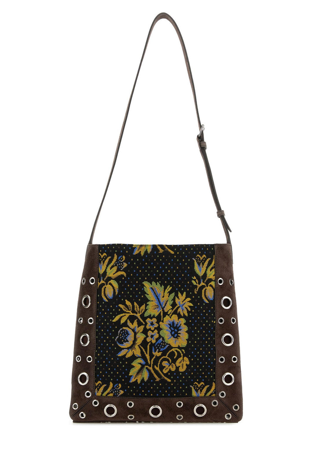 Embroidered jacquard NellcÃ´te shoulder bag