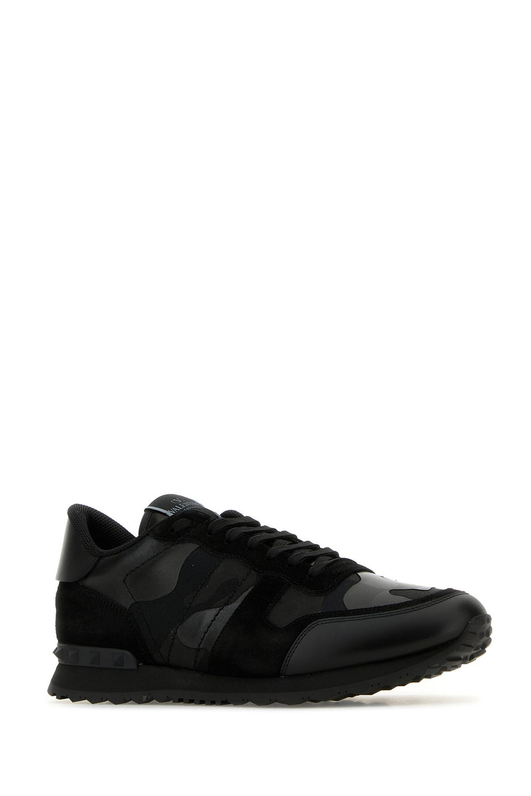 Black fabric and leather Rockrunner Camouflage sneakers