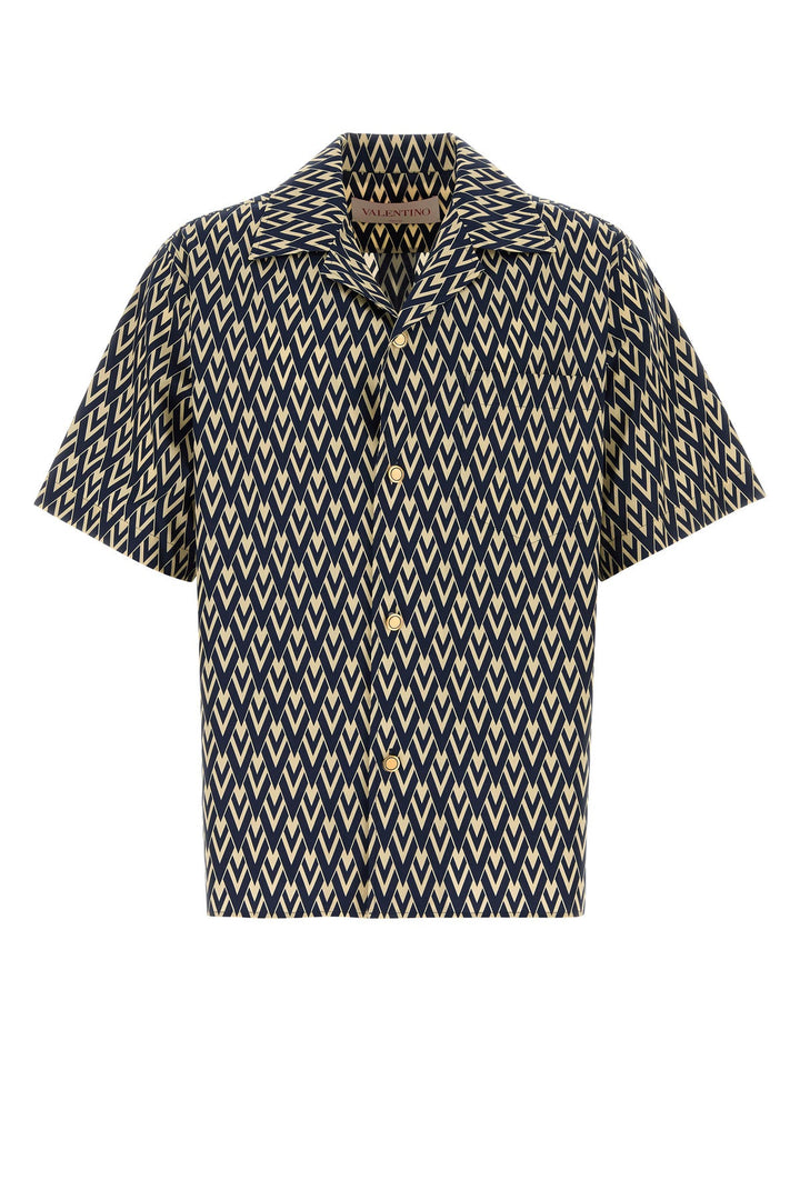 Printed poplin shirt