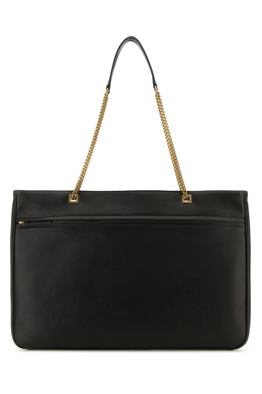 Black nappa leather large Viva Superstar shopping bag