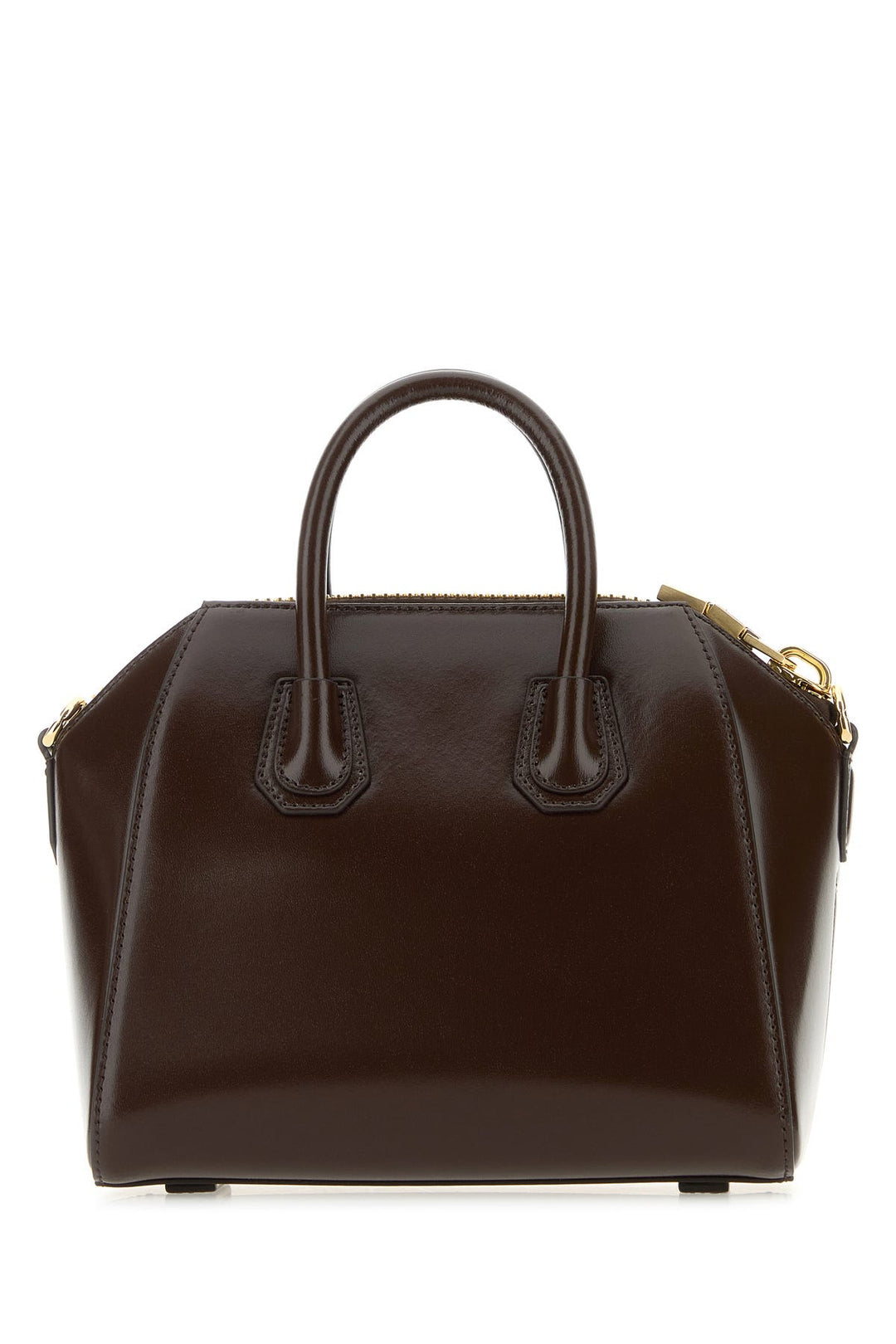 Chocolate leather mini Antigona handbag