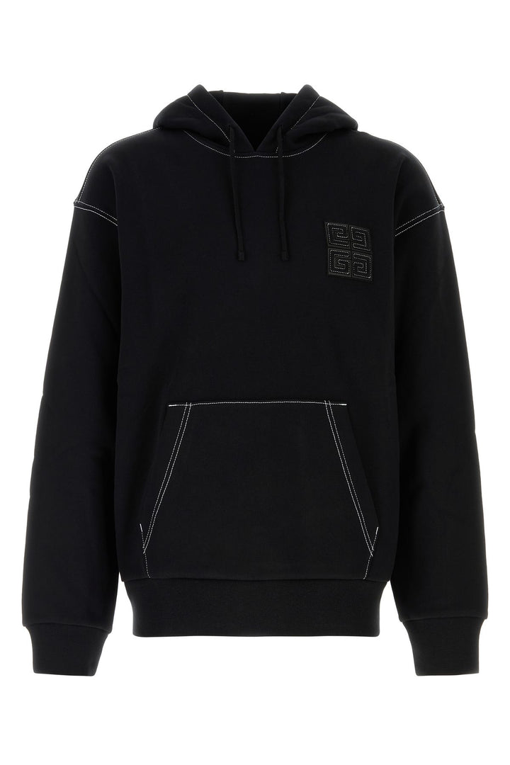 Black cotton sweatshirt