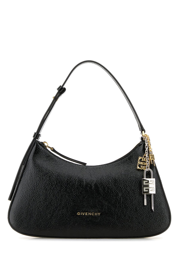 Black leather small Lucky Lock shoulder bag